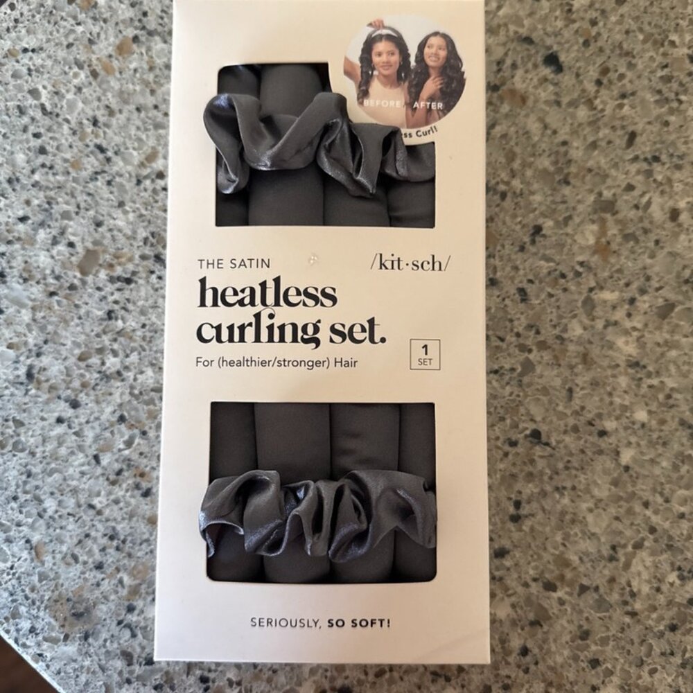 Kitsch Satin Heatless Curling Set | No-Heat Overnight Curls | New